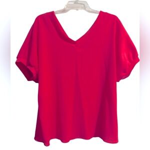 First Love Bold Pink Blouse